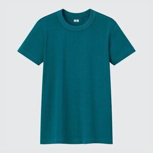 Uniqlo U Crew Neck Short-Sleeve T-Shirt in Dark Green, Size XS